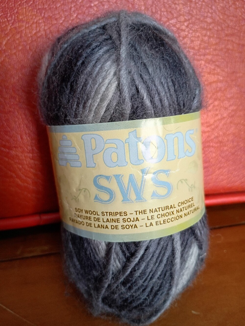 Patons SWS Gray Gradient Soy Wool Yarn - Soft Gray Tones - Natural Slate